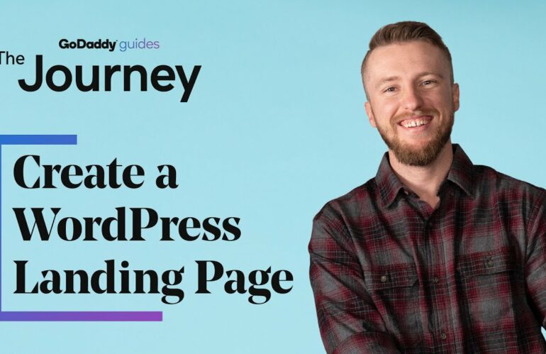 How to Create a WordPress Landing Page That Converts | The Journey